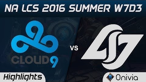 CLG vs C9 Highlights Game 2 NA LCS Spring 2017 W7D3 Counter Logic Gaming vs Cloud9