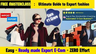 🔥Earn 50000 every day🤩with this Ready-made E-Commerce store 🥳|Highly profitable business🎯✅️|