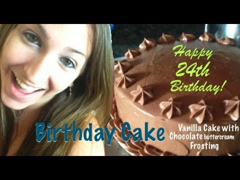 Vanilla Birthday Cake with Chocolate Frosting | Five Minute Pastry School