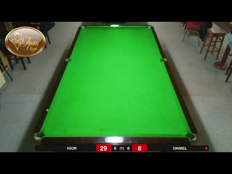 Gran Klub - Snooker Table 1 - Live Streaming by SnookerON.com billiards table size