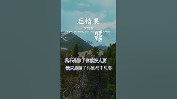 听懂已是不惑年，#李宗盛 初听不知曲中意，再听已是曲中人 #忘情果 #经典老歌#一首歌一个故事
