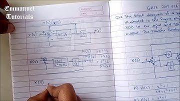 Problem on transfer function reduction of block diagram - GATE 2019 ECE #EmmanuelTutorials