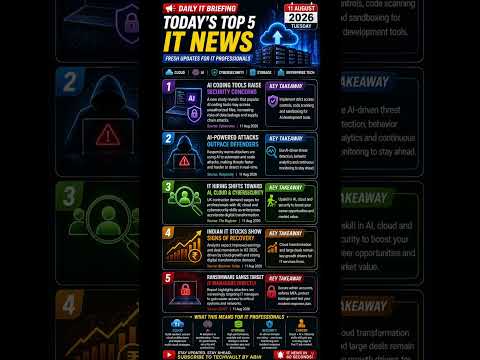 Today's Top IT News | AI, Cloud, Storage & Cybersecurity | #shorts #ytshorts #ai #tech #yt