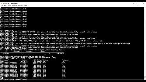 Demo on switchport security on a Cisco Switch error disable state