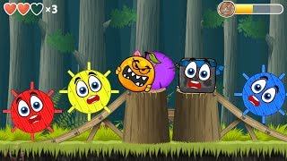 Baby C. Orange Ball kicks the BOSS in Red Ball 4 Volume 2 in Deep Forest screenshot 5
