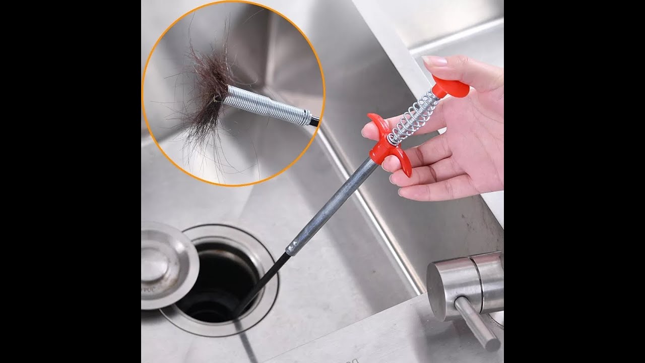 Metal wire brush Hand Kitchen Sink Cleaning Hook Sewer Dredging