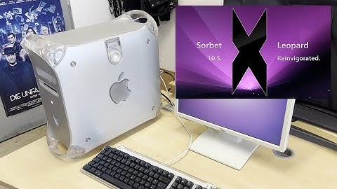 G4 Quicksilver SSD Upgrade and Sorbet Leopard Install