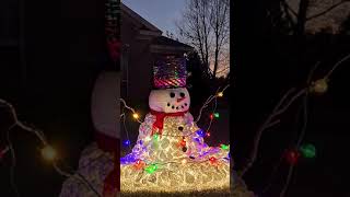 DIY Light-Up Melting Snowman