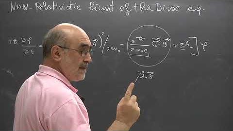 Relativistic Quantum Mechanics - Lecture 14 of 18