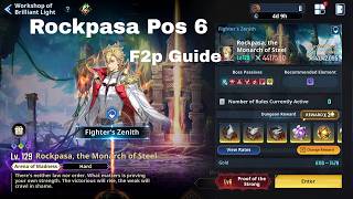 WoBL Rockpasa POS 6 F2P Guide 🔥 | Proof of Strong 6 Clear | Solo Leveling Arise
