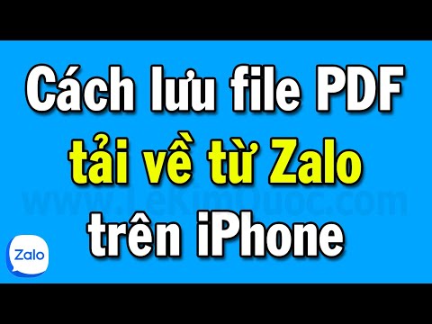 Cách lưu lại file PDF đã tải về từ Zalo trên điện thoại iPhone để xem lại khi cần