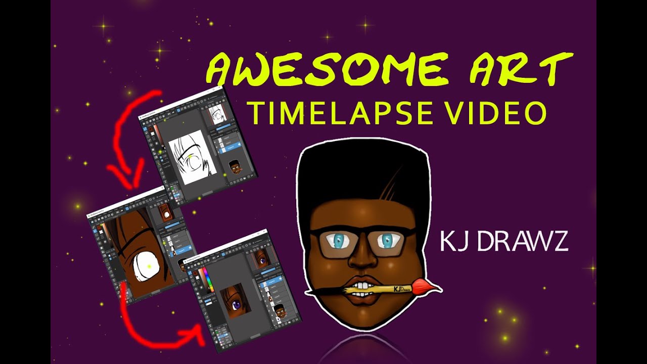 Wow Watch this Amazing digital art timelapse video by Awesome Ghanaian