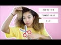 HOW TO TRIM TRANSITIONING HAIR - Spot Trimming On Stretched Hair