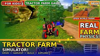 🚜 Tractor Farming Simulator Game for Kids | Drive, Harvest & Build on the Farm! 🌾#tractorvideo  screenshot 4