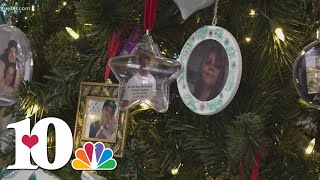 District Attorney displays overdose death memorial tree