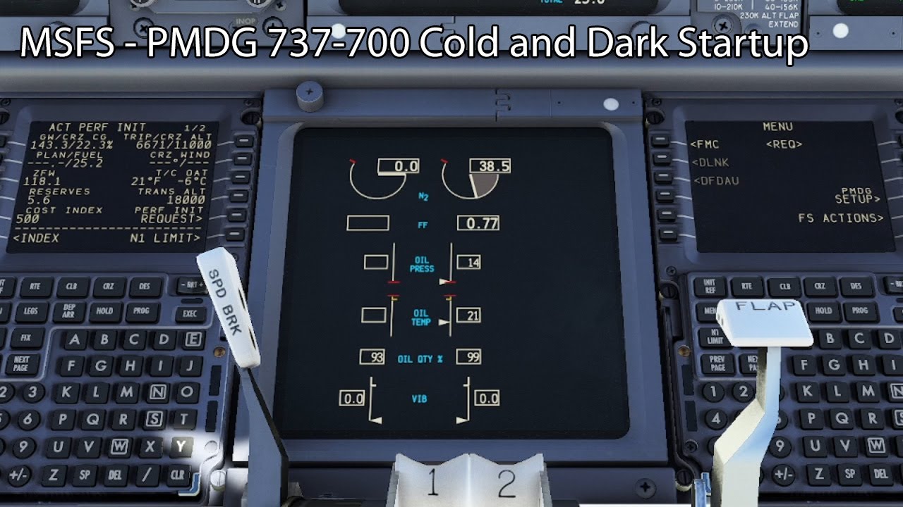 MSFS - PMDG 737-700 Cold and Dark Startup - YouTube