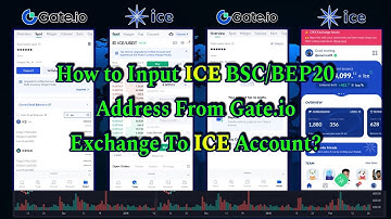 How to Input the ICE BSC/BEP20 Address From Gate.io Exchange To ICE Account?