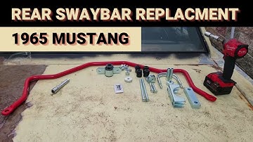 How to Install a Rear Sway Bar | 1965 Mustang