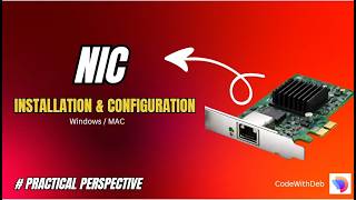 NIC Installation & Configuration Tutorial |Windows & Mac Networking Guide|Working|Practical Tutorial
