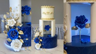 Beauty and The Beast Inspired Wedding Cake! | Surprise Lighted Center Tier |Cake Decorating Tutorial