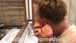 how to get earring that fell down the sink drain