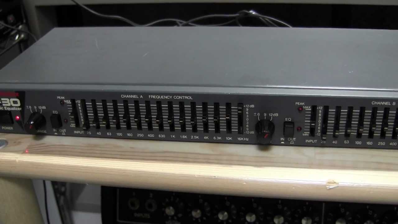 Vestax GE-30 Graphic Equalizer (ステレオイコライザー）サウンド等
