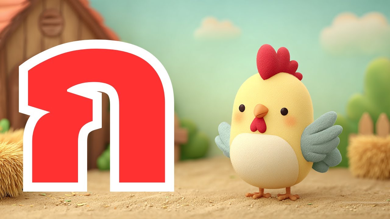 ก เอ๋ย ก ไก่ 🐓 เพลงพยัญชนะไทย ก-ฮ  30 นาที | บ้านเพลงหรรษา : เพลงเด็กอนุบาล