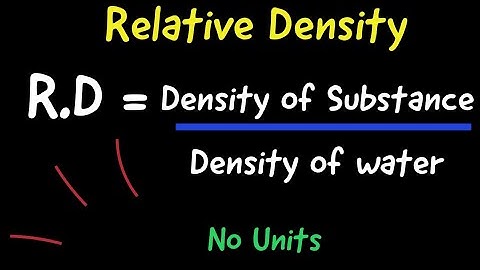 What is Relative Density? How to Calculate Relative Density