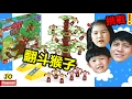 翻斗猴子玩具/爬樹猴子挑戰！（桌面遊戲）親子互動玩具開箱 Board Game Monkey Flip Toy