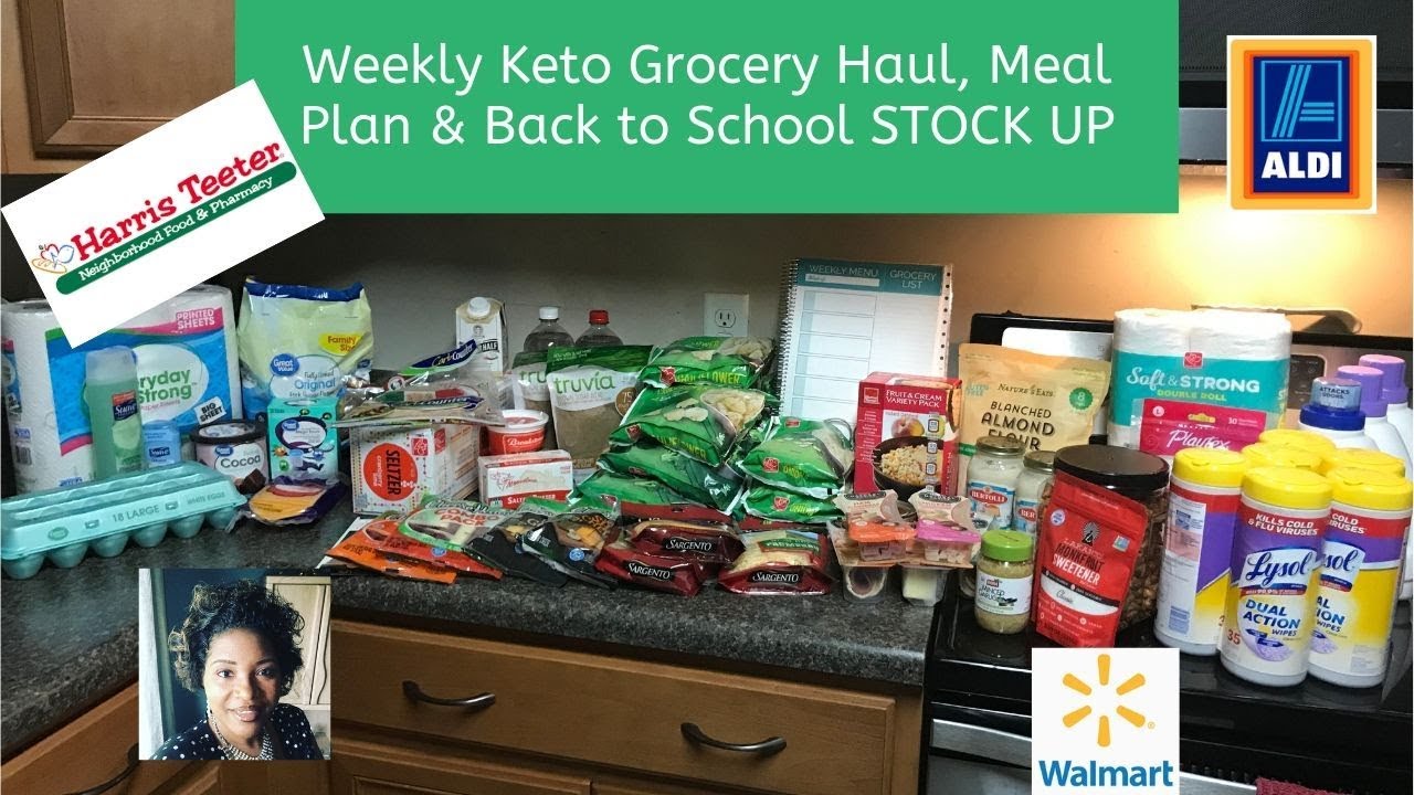 Weekly KETO Friendly GRocery Haul  ||  Back To School Stock Up  ||  Shopped 3 Stores