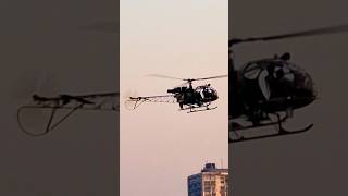 HAL Cheetah Helicopters taking off. #helicopter #indianarmy  #halcheetah#lighthelicopter.