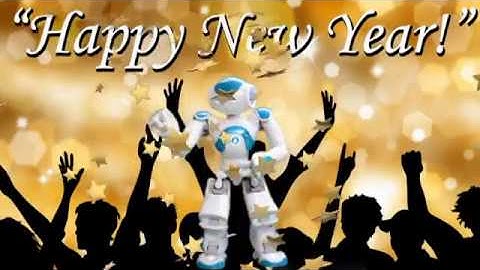 Happy New Year 2018 by Andy, a NAO robot