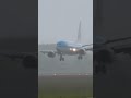 ⛈️ Landing during Storm☔️ #storm #weather #aviation