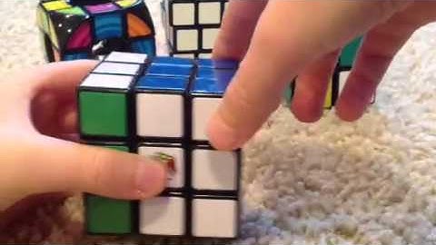 How to make a zig zag pattern on a Rubik