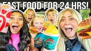EATING ONLY FAST FOOD for 24 HOURS!