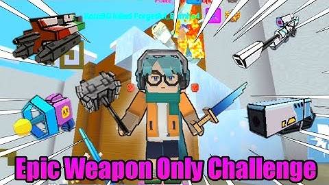 Epic Weapon Only Challenge In Build And Shoot ( Build And Shoot ) - [Blockman Go:Adventure] Koto BG