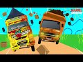Mobil Truk oleng - mobil truk fuso hino car videos | naik kapal laut antar paket Latto-Latto ajaib