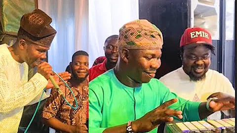 Dele Omo Woli Agba Surprise Everyone Turn Dj As Ijebuu Rap For Him At His Sister House Warming