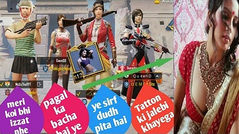 2 Random TOXIC & COMEDIAN girls call me noobda... 1v3 tdm challenge  BOOM BAAM (PART 16)