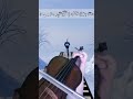 Playing the violin in a lonely theater with snow - "New Cinema Paradise" sheet misc #shorts #pov