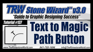 TRW Stone Wizard 3 0 Tutorial Video 137 Text to Magic Path Button