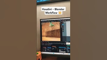 Houdini + Blender Workflow #houdini #blender #3d #simulation #vfx