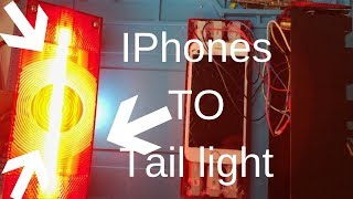 IPhones as tails lights