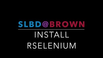 GC10. Install RSelenium