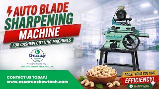 Automatic Cashew Shelling Machine Blade Sharpening (Grinding) Machine | Oscar Cashew Tech