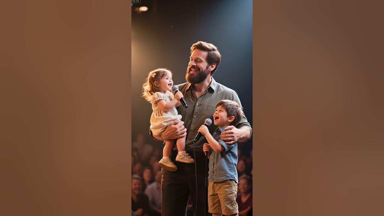 A cute little girl sings to her father #babysongs#songs #music #talent