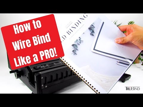 How to use TruBind's Electric Wire Binding Machine - TB-WD600B - 4 Easy Steps! - Heavy Duty Machine!