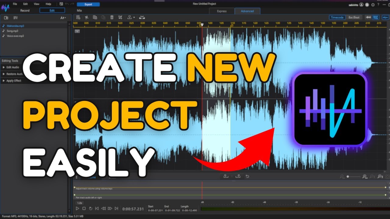 How to Create New Project in AudioDirector 2025?