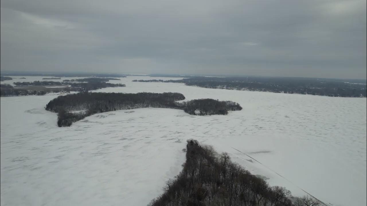 12/292022 Aerial Drone Footage of Lake Out of Three
