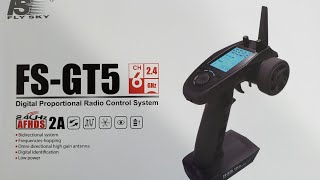 FlySky GT5 Unboxing & Setup